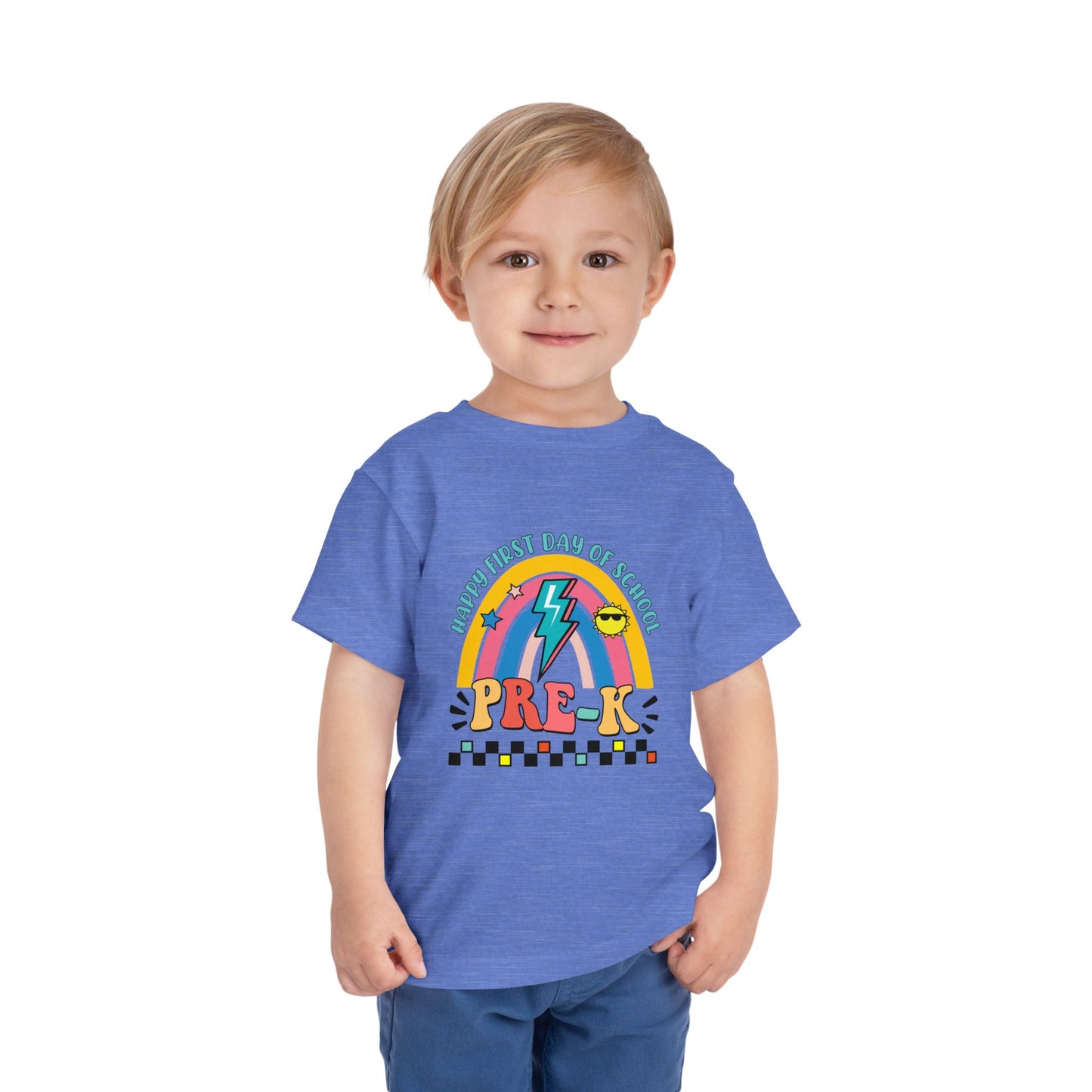 Happy First Day of School - Pre-K Toddler Short Sleeve Tee