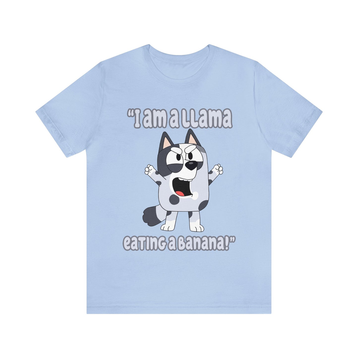 I am a llama eating a banana Short Sleeve Tshirt