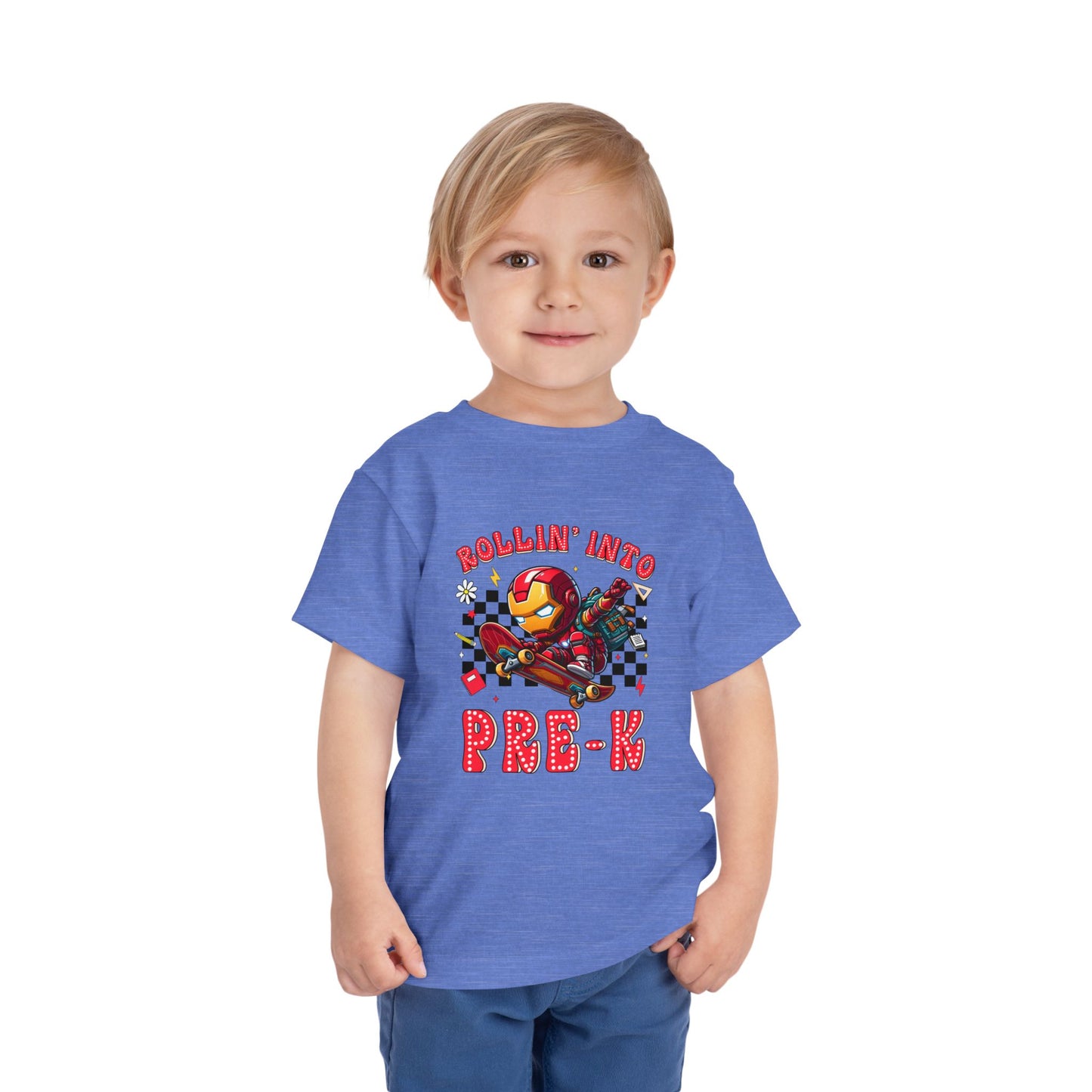 IRON MAN - Rollin' Into Pre-K Toddler Short Sleeve Tee