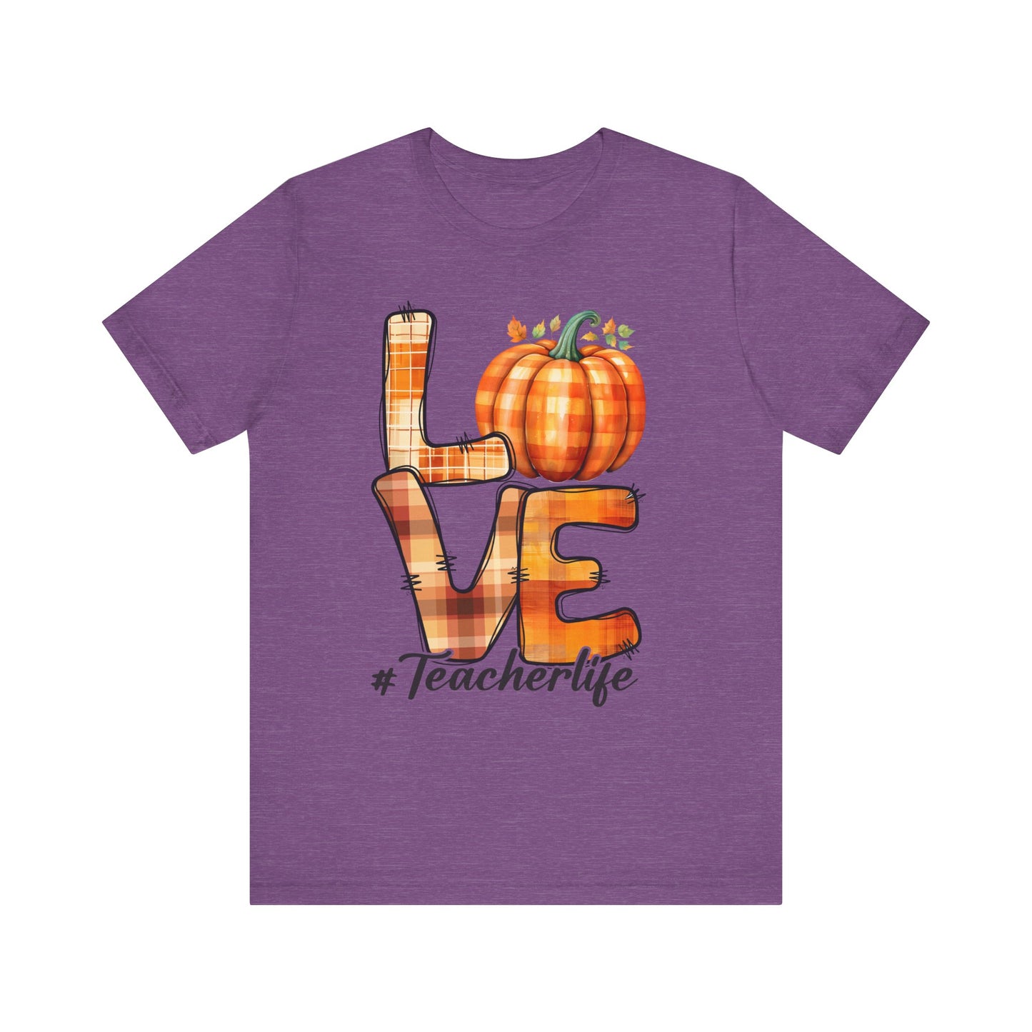 LOVE Teacher Life Jersey Short Sleeve Tee