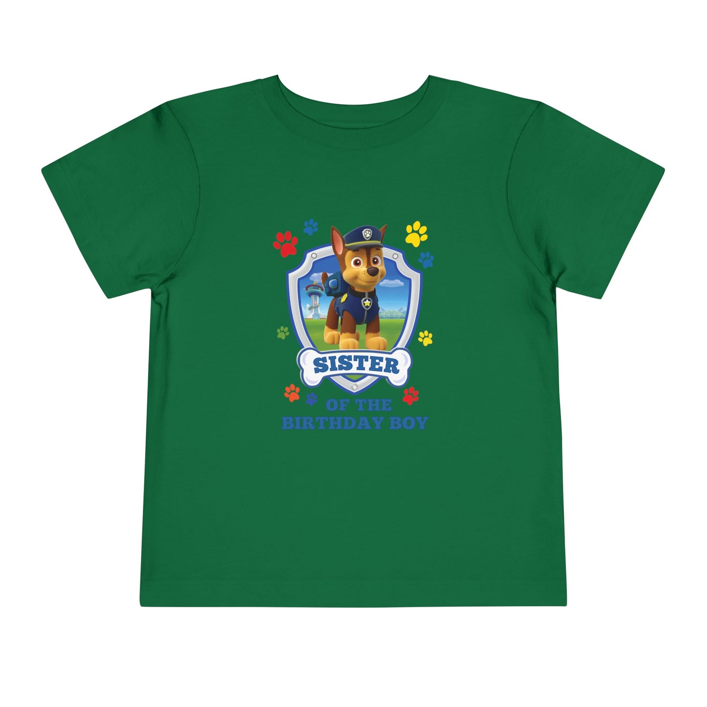 Sister of the Birthday Boy Toddler Short Sleeve Tee