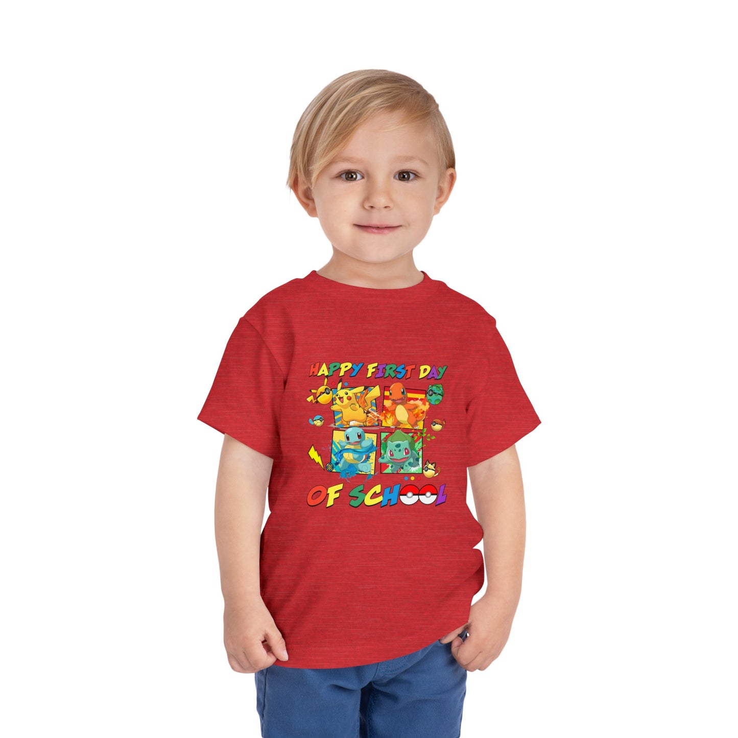 Happy First Day of School Toddler Short Sleeve Tee