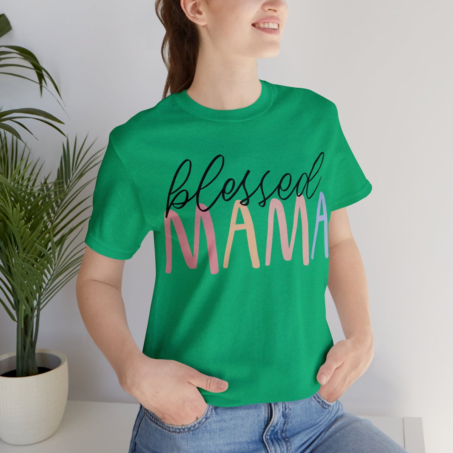 Blessed Mama short sleeve tshirt