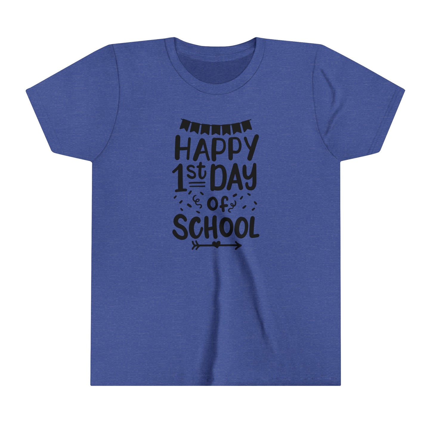 Happy 1st Day of School Youth Short Sleeve Tee