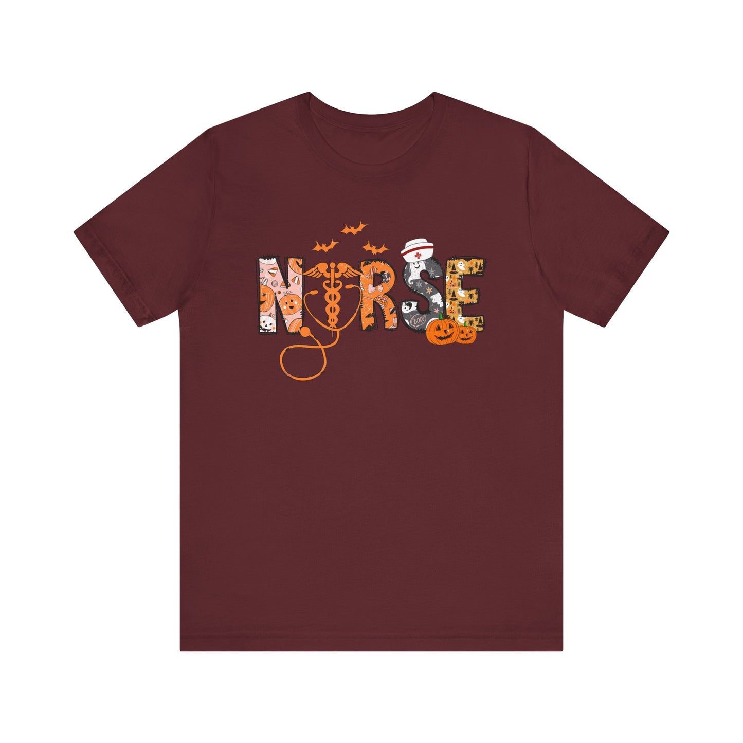 Nurse Halloween Jersey Short Sleeve Tee