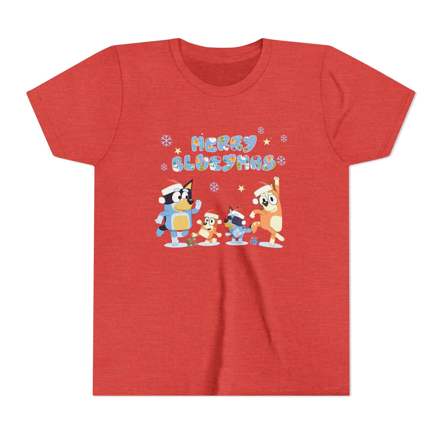 Merry Blue-y-mas Youth Short Sleeve Tee