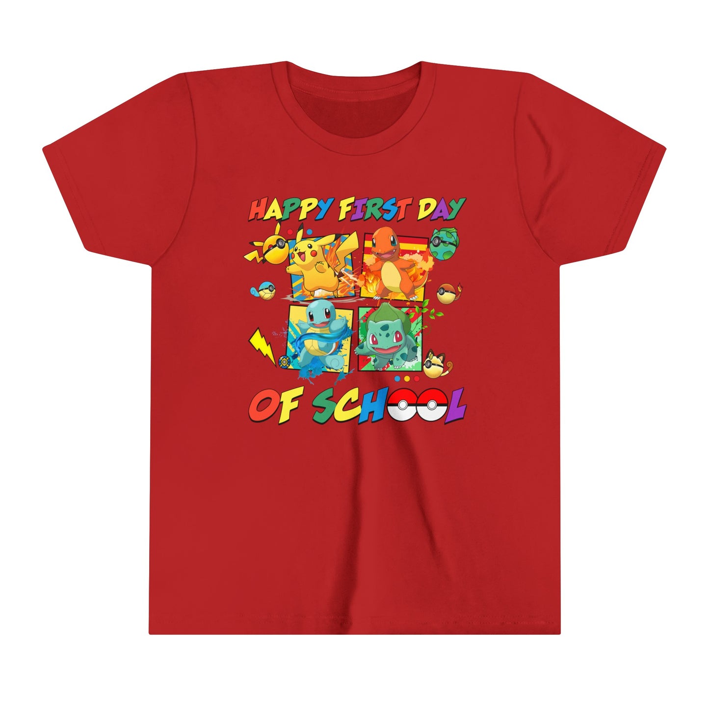 Happy First Day of School Youth Short Sleeve Tee