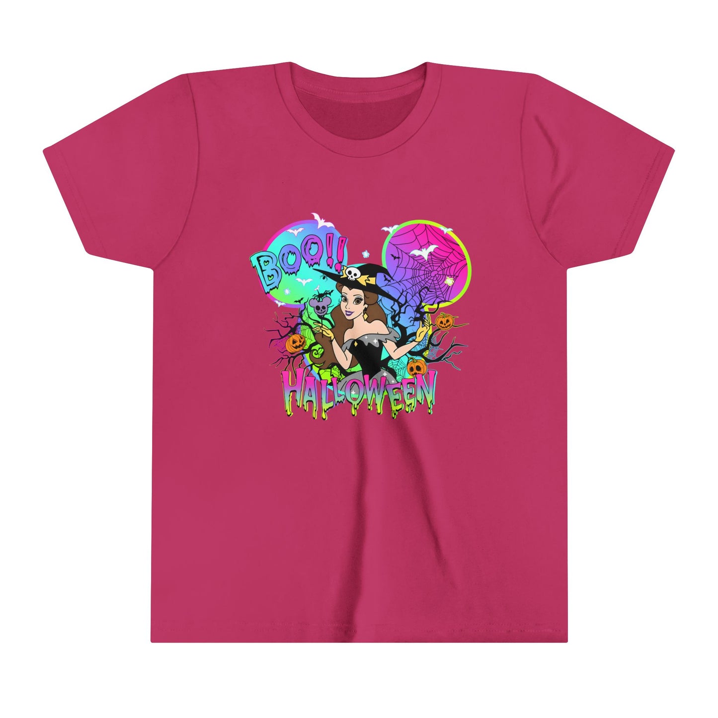 Belle Boo! Halloween Youth Short Sleeve Tee