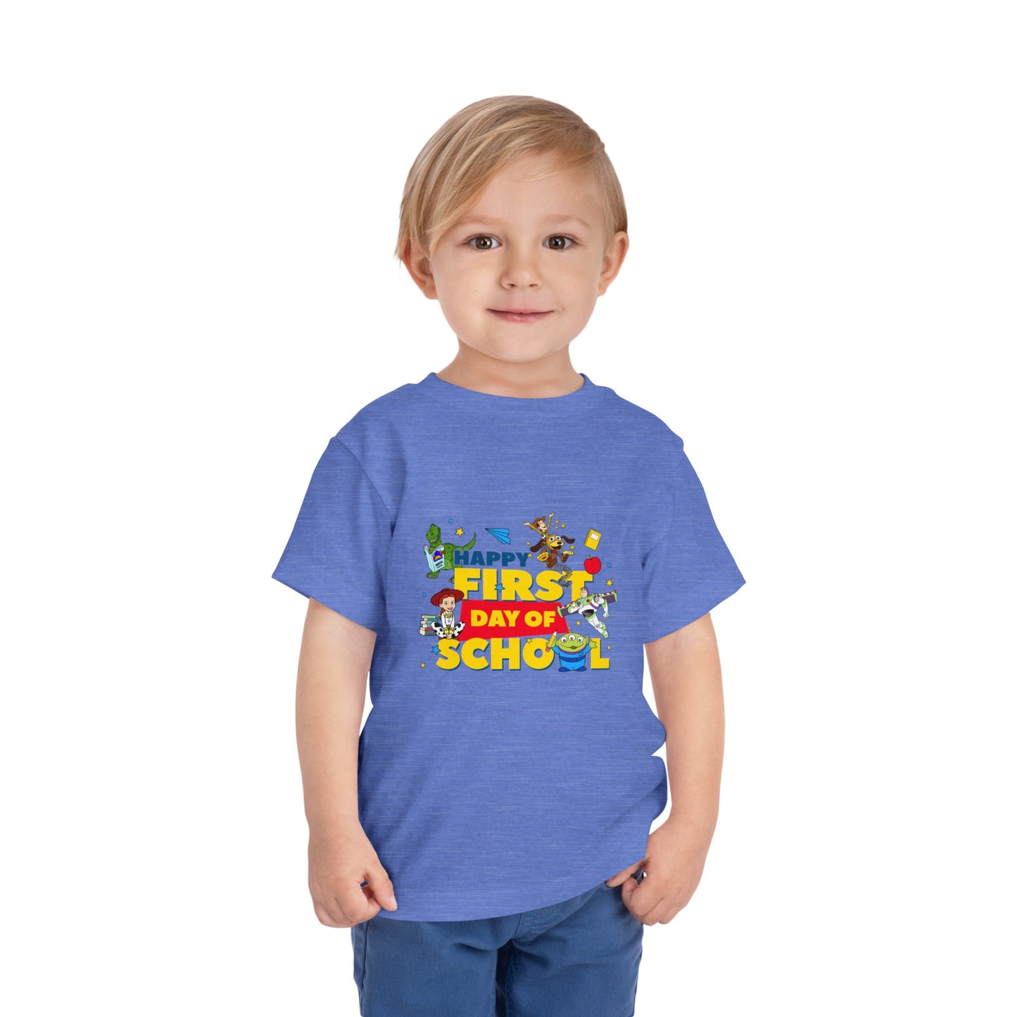 Happy First Day of School Toddler Short Sleeve Tee