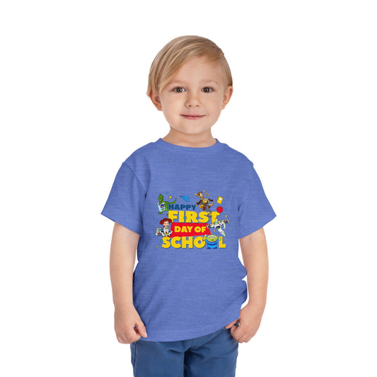 Happy First Day of School Toddler Short Sleeve Tee