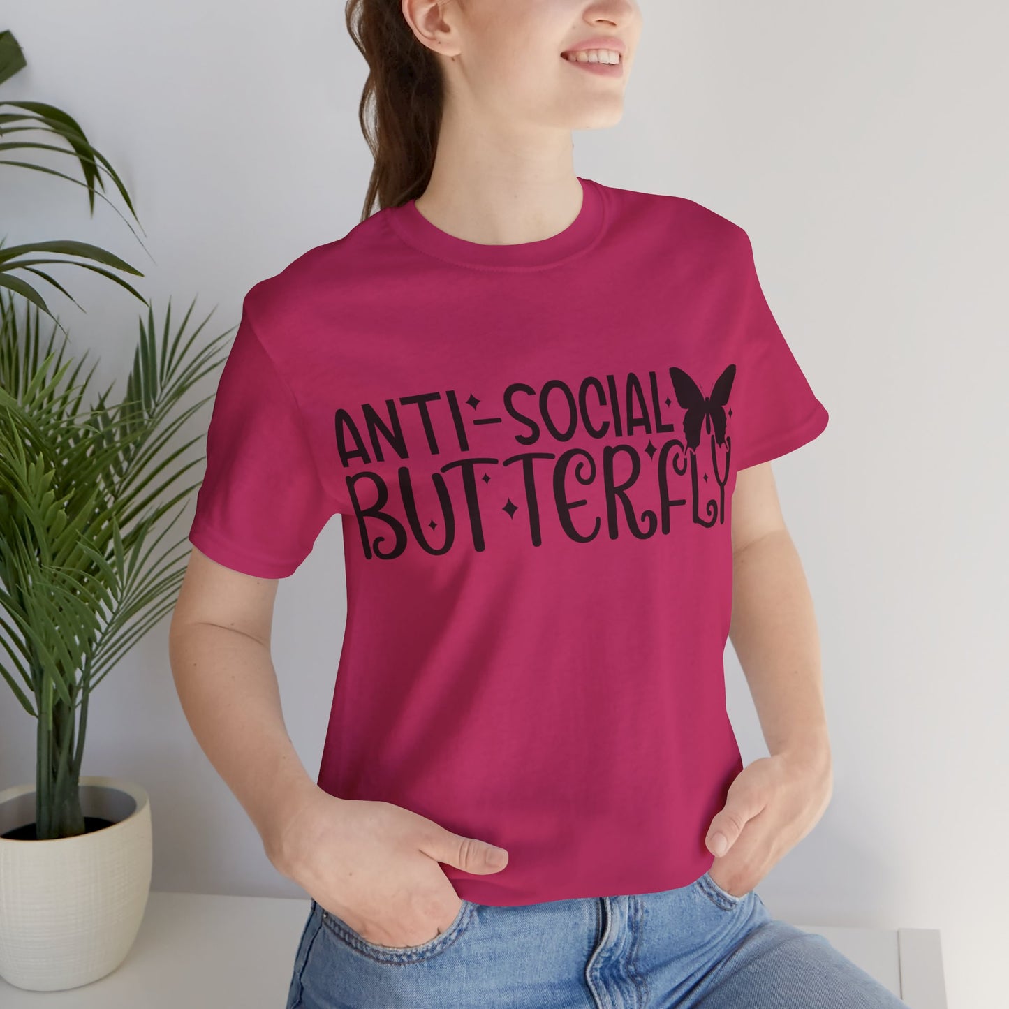 Anti-Social Butterfly Short Sleeve Tee