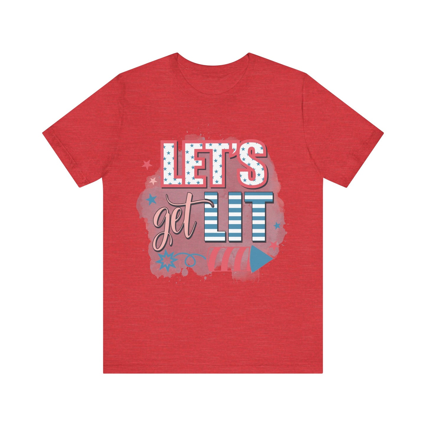 Lets Get Lit Jersey Short Sleeve Tee