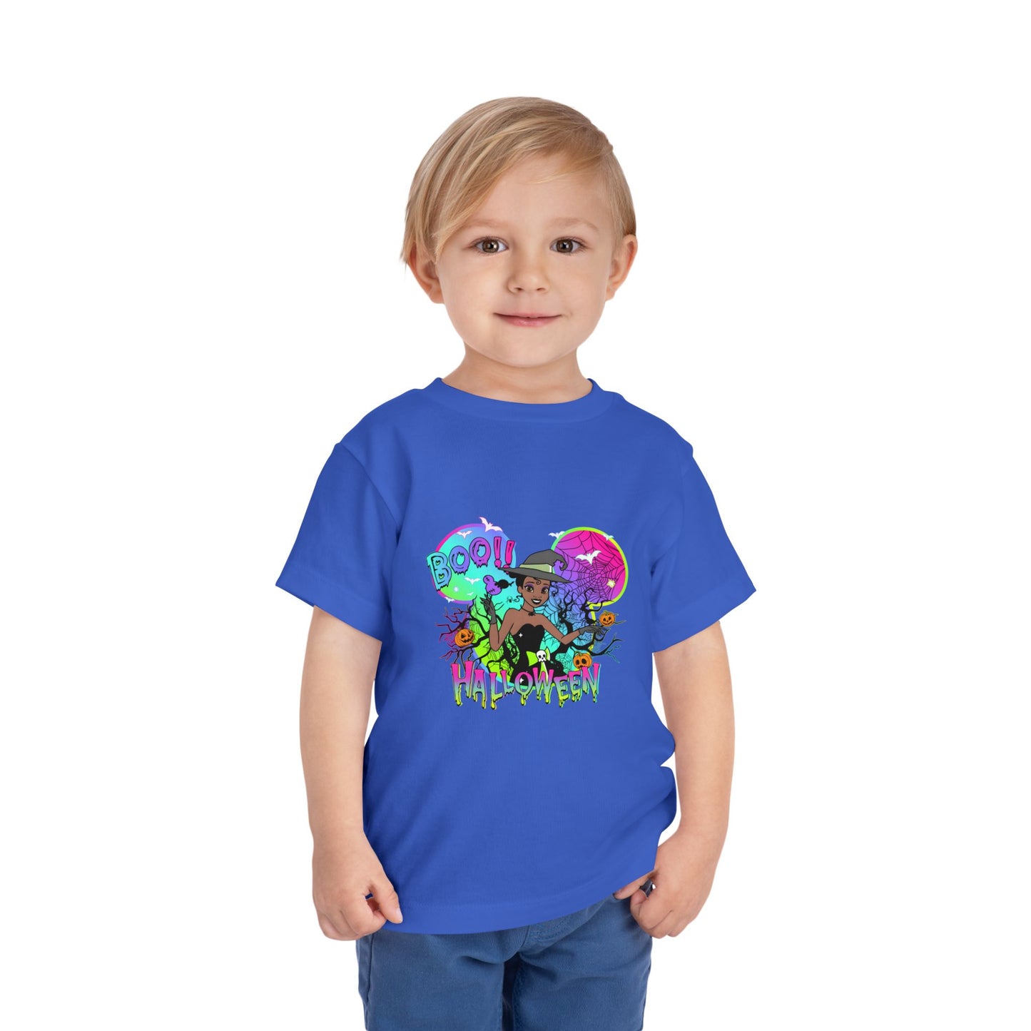 Tiana Boo! Halloween Toddler Short Sleeve Tee