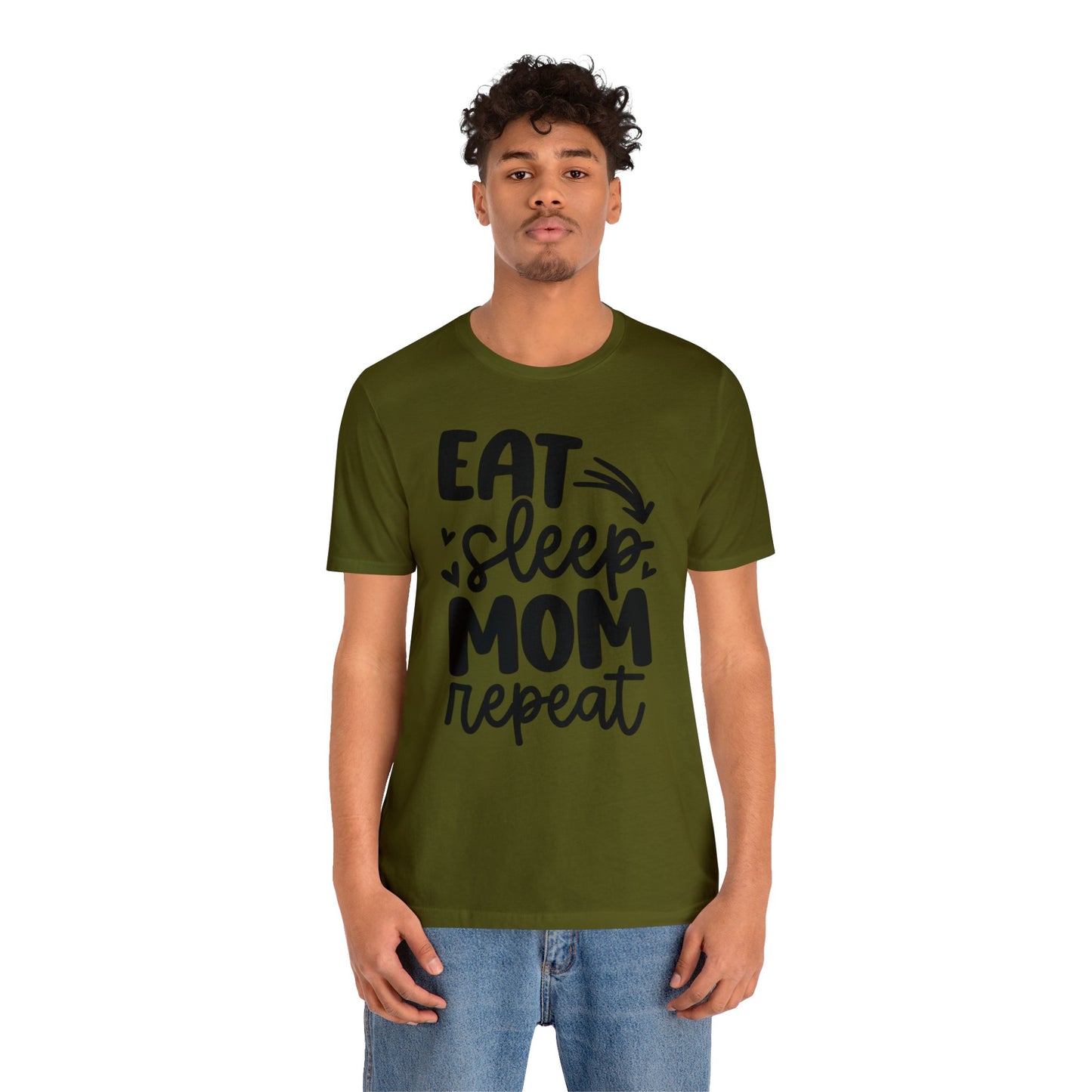 Eat, Sleep, Mom, Repeat short sleeve tshirt