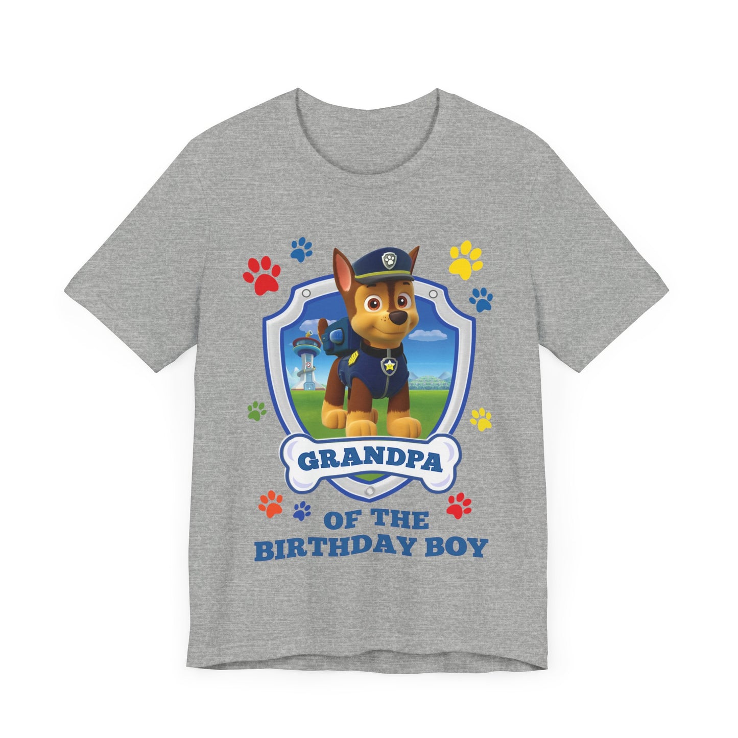 Grandpa of the Birthday Boy Jersey Short Sleeve Tee