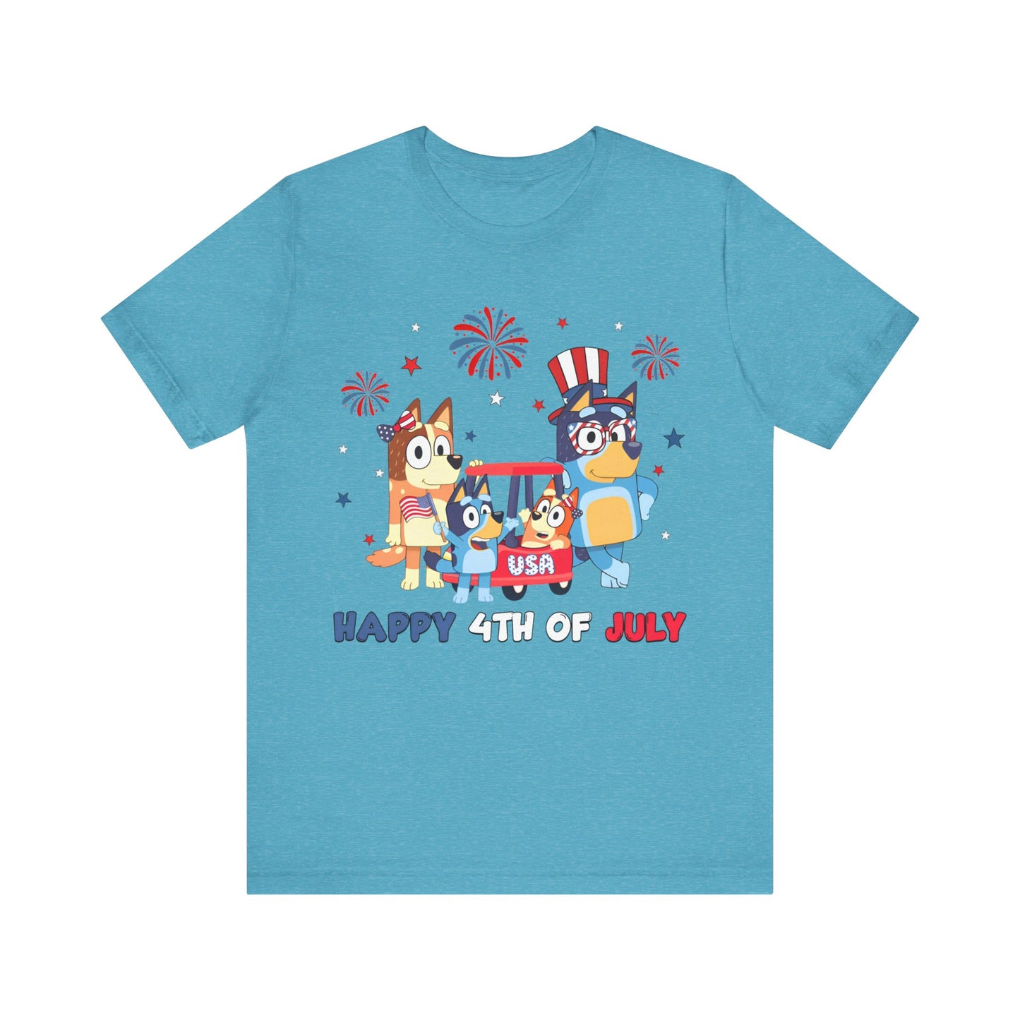 Happy 4th of July Jersey Short Sleeve Tee