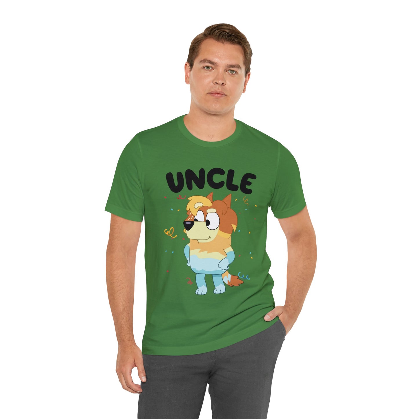 Uncle Bluey Birthday Short sleeve Tshirt