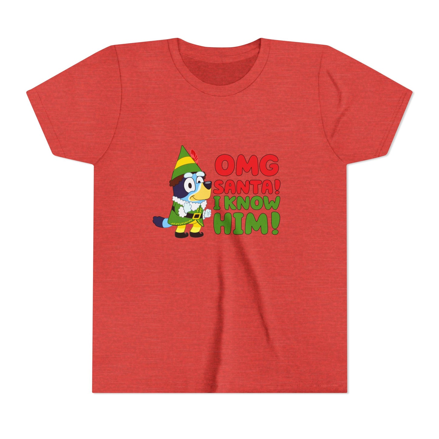OMG Santa I know him Youth Short Sleeve Tee