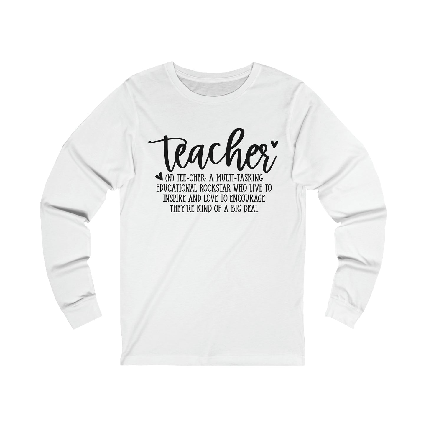 Teacher definition Long sleeve Tshirt