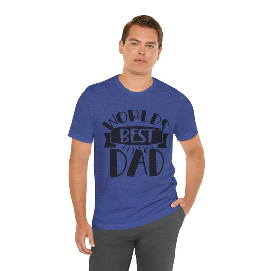 Worlds Best Dad Jersey Short Sleeve Tee