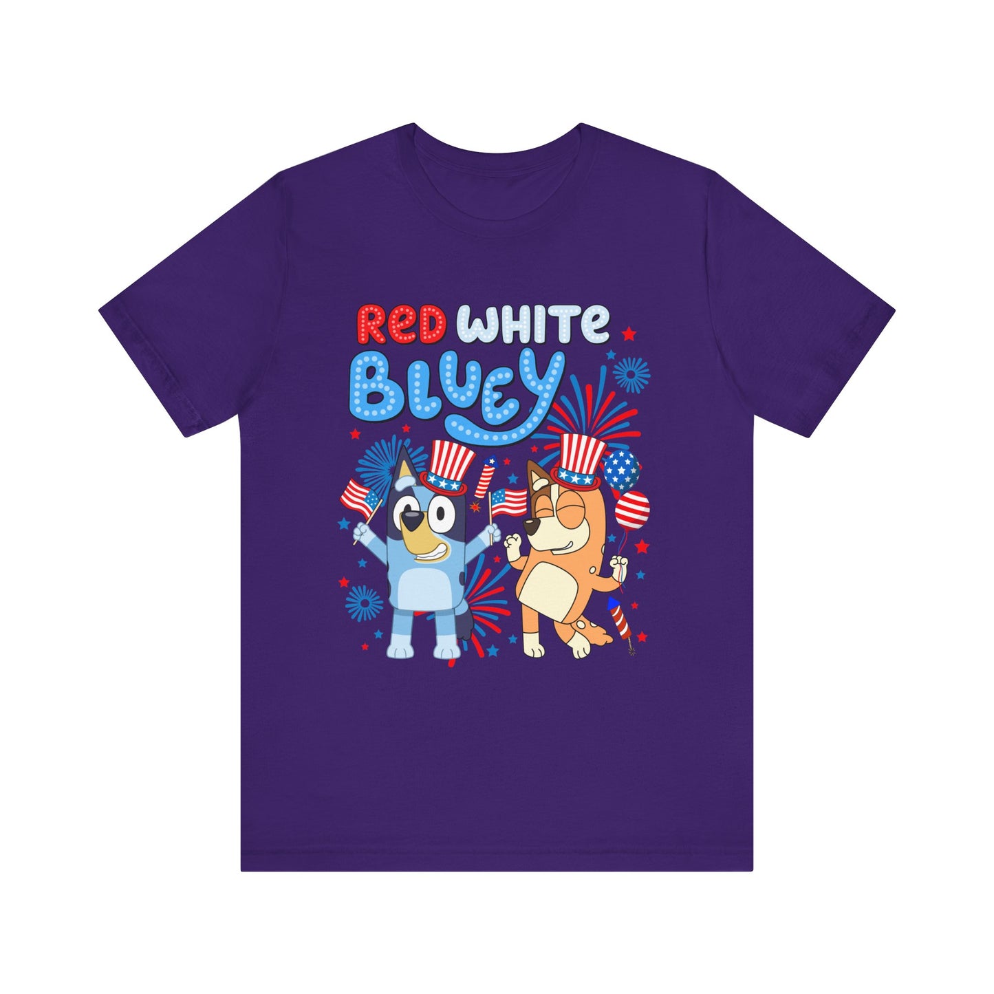 Red, White & Blue Jersey Short Sleeve Tee