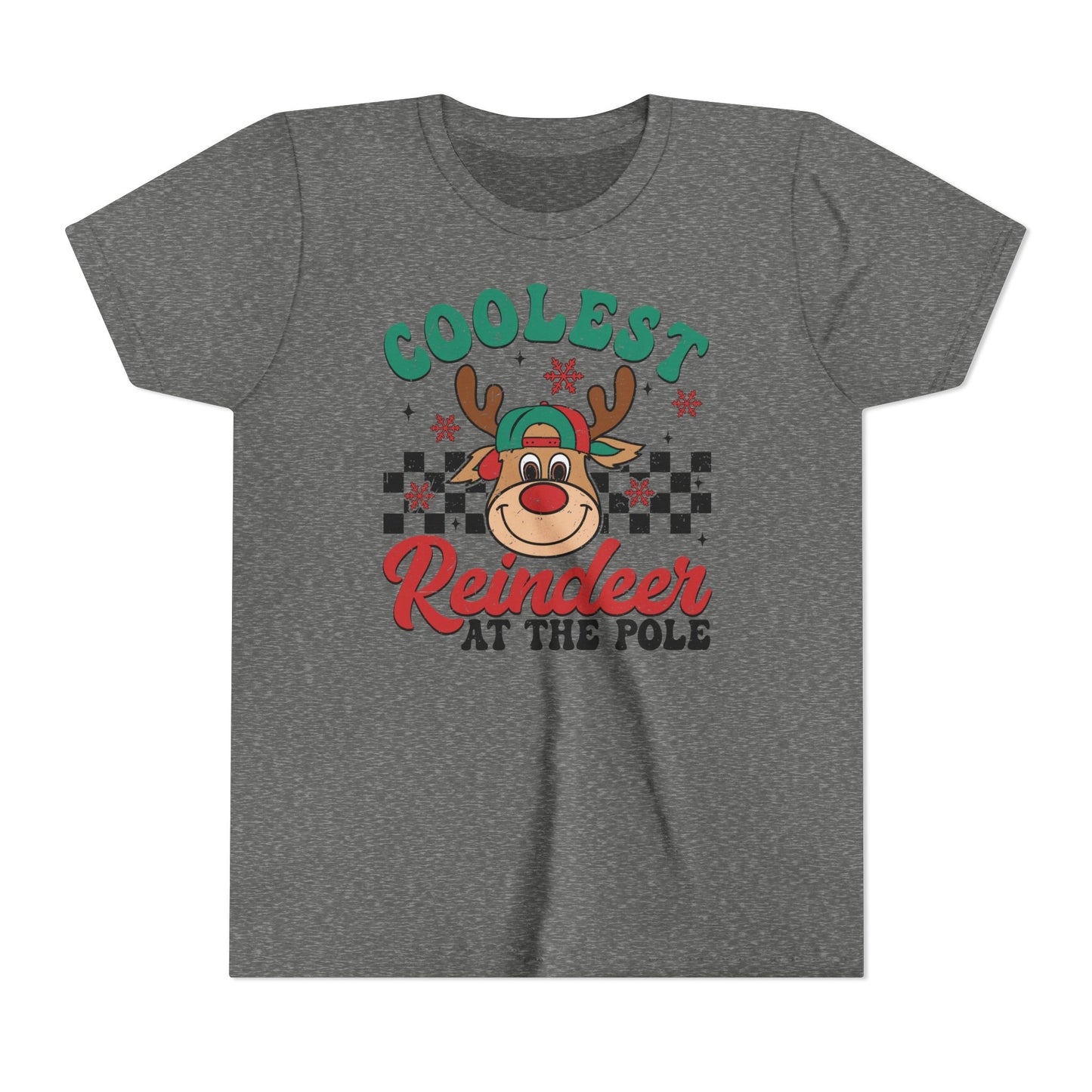 Coolest Reindeer at the Pole Youth Short Sleeve Tee