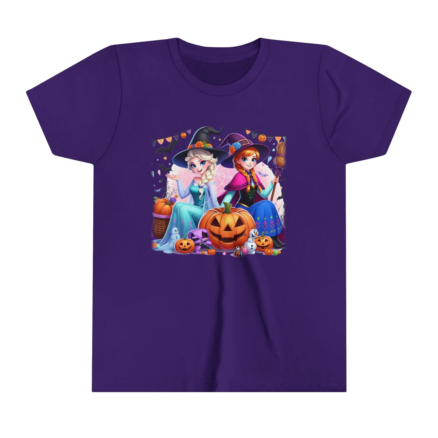 Elsa & Anna Youth Short Sleeve Tee