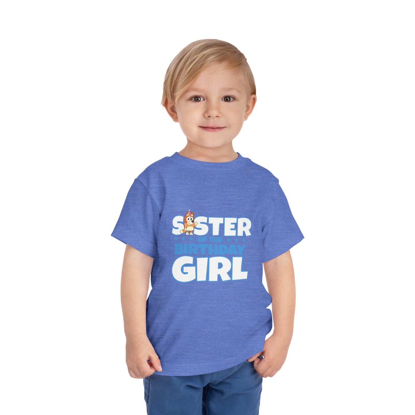 Sister of the Birthday Girl Toddler Short Sleeve Tee