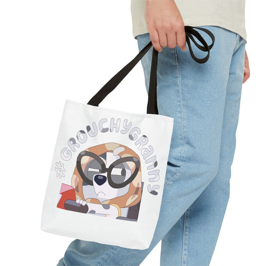 #GROUCHY GRANNY Tote Bag (AOP)