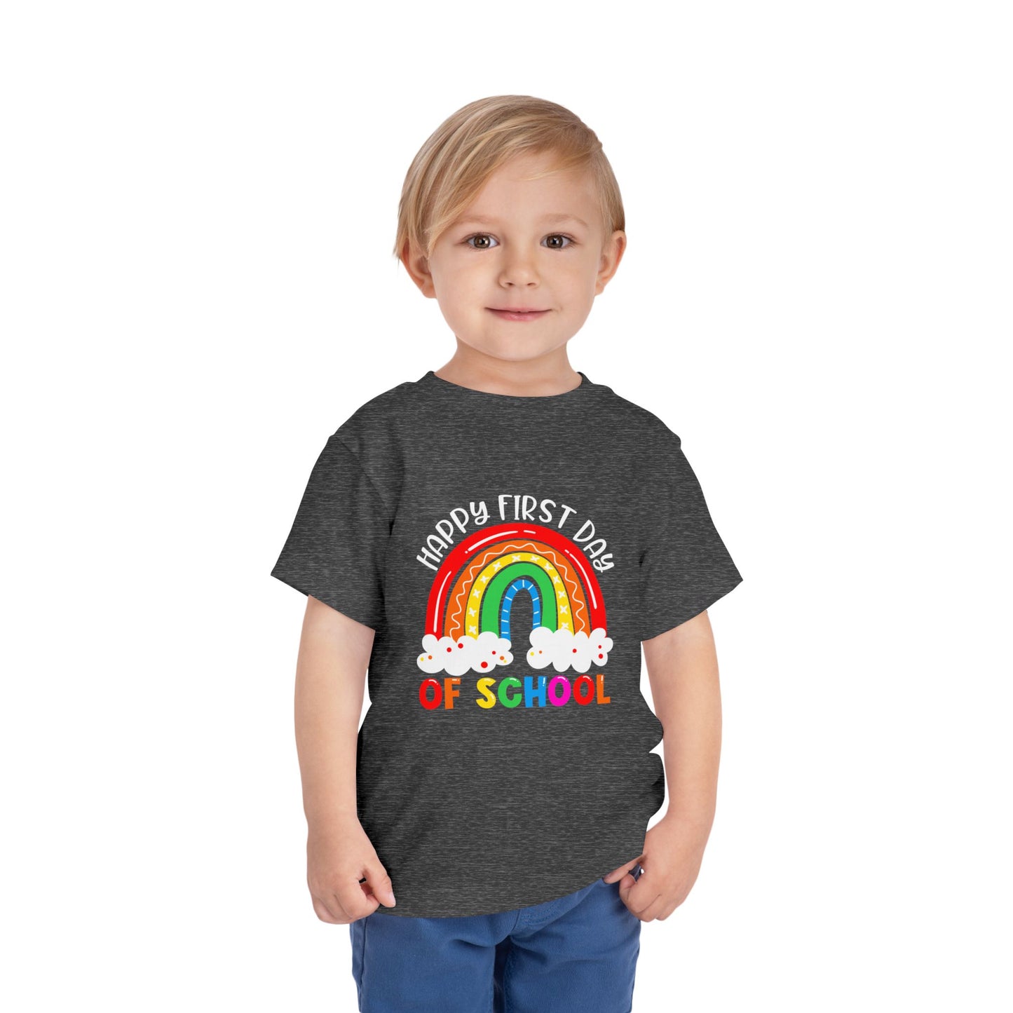 Happy First Day of School Toddler Short Sleeve Tee