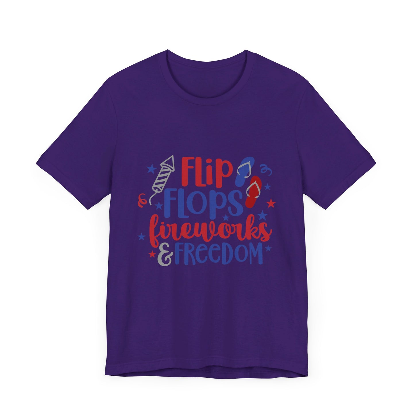 Flip Flops & Fireworks Jersey Short Sleeve Tee