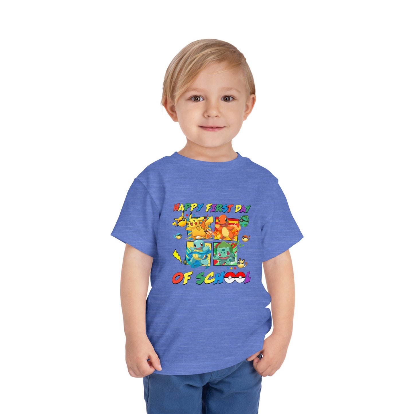 Happy First Day of School Toddler Short Sleeve Tee