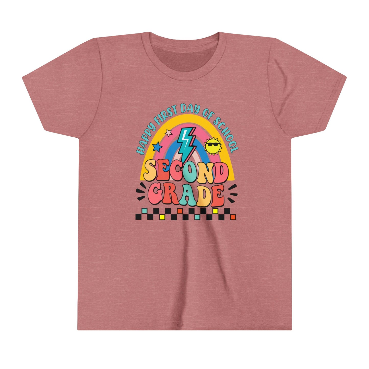 Happy First Day of School - 2nd Grade Youth Short Sleeve Tee