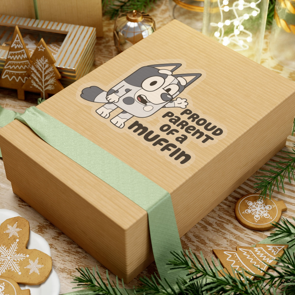 Proud Parent of a Muffin Kiss-Cut Stickers