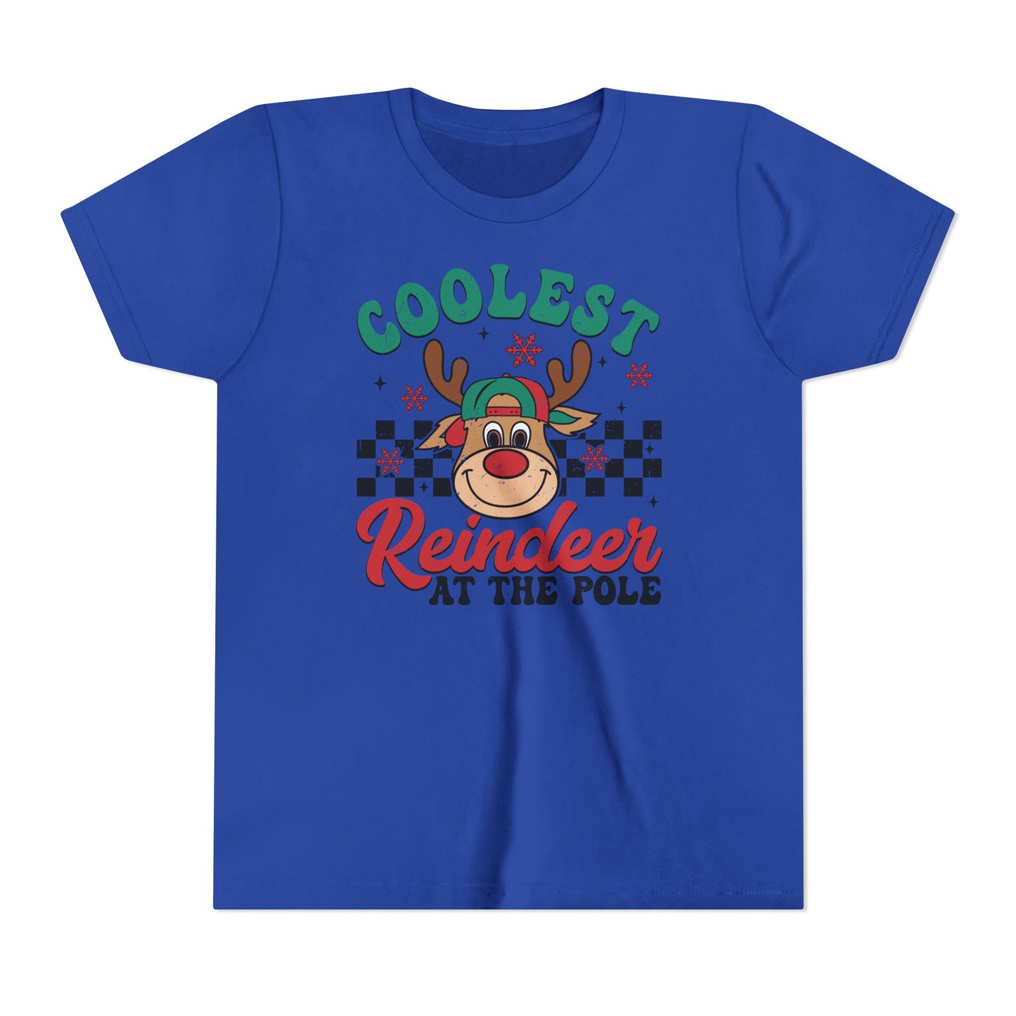 Coolest Reindeer at the Pole Youth Short Sleeve Tee