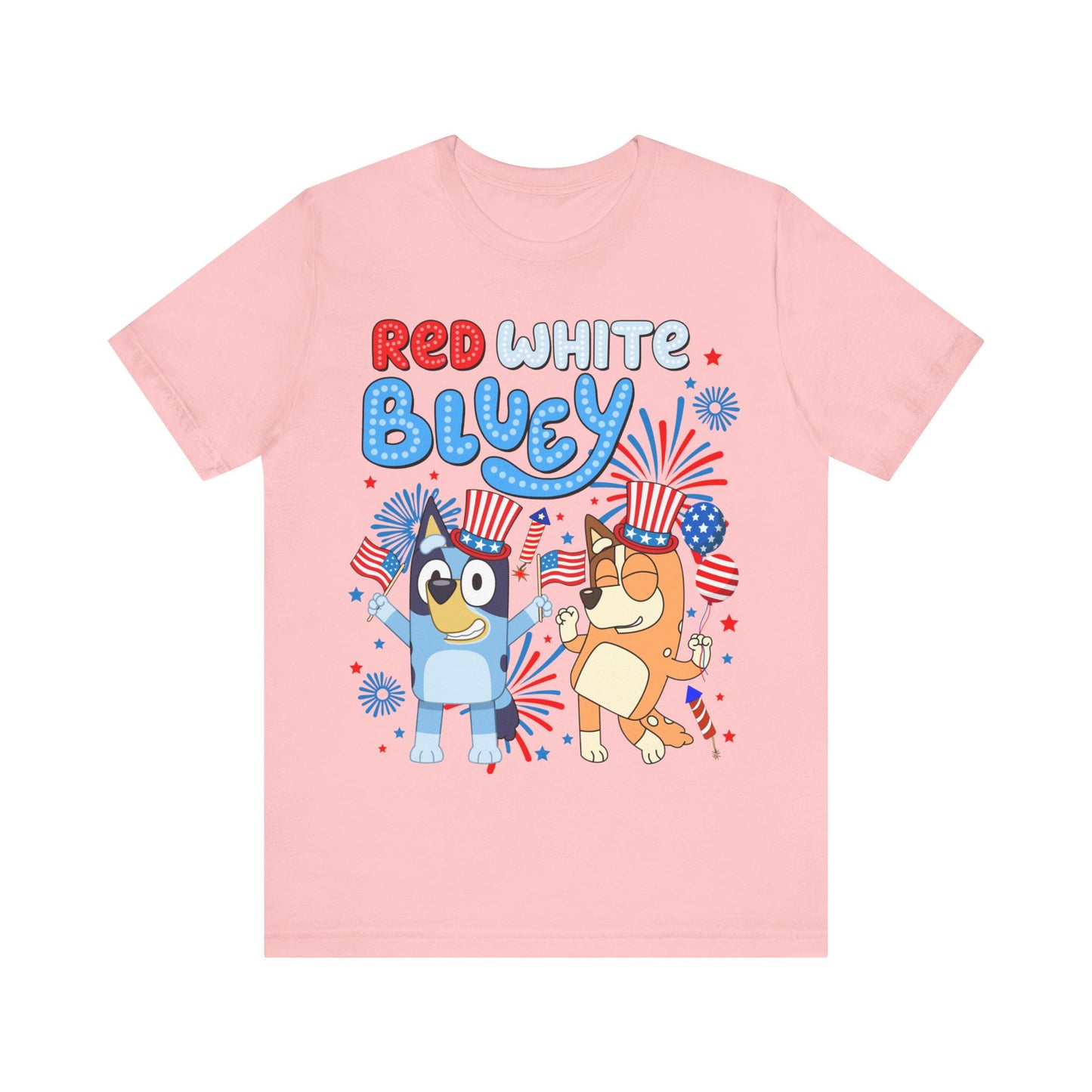 Red, White & Bluey Jersey Short Sleeve Tee