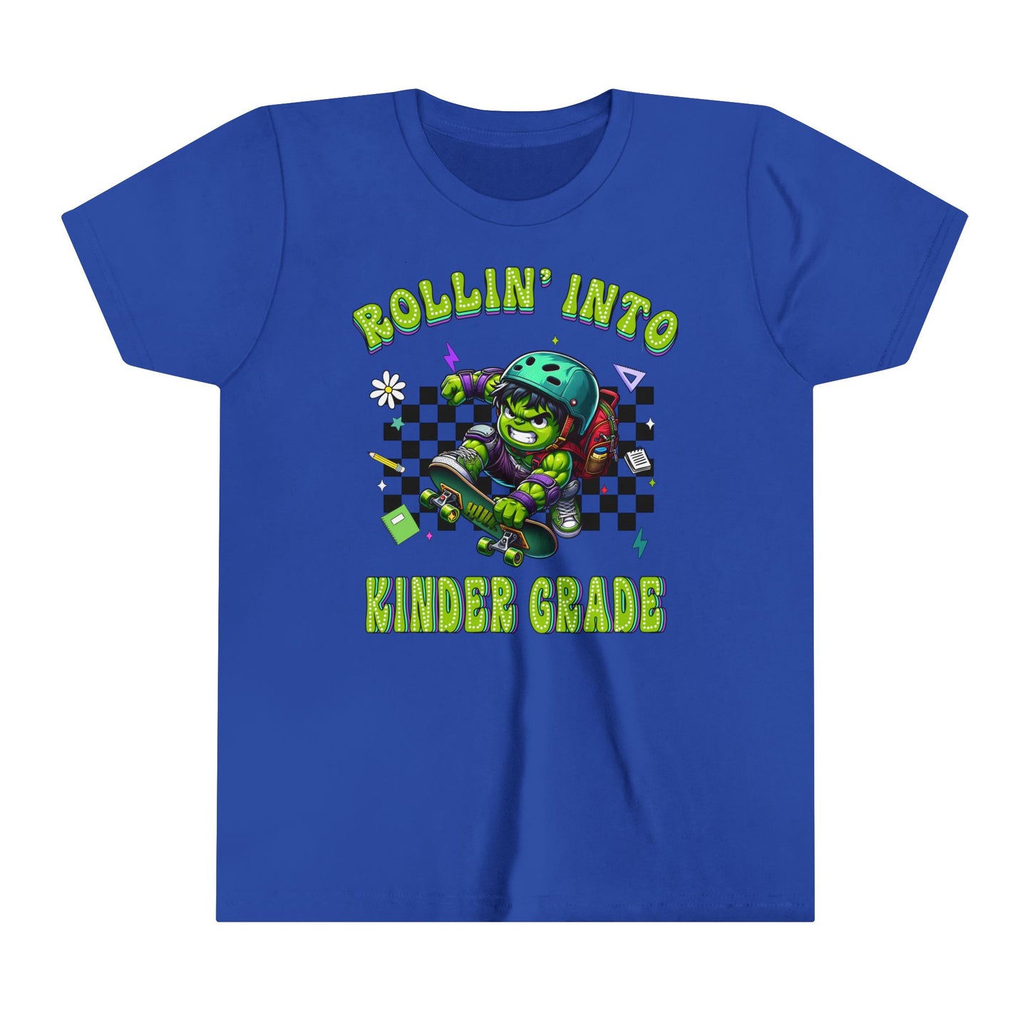HULK - Rollin' Into Kinder Grade Youth Short Sleeve Tee