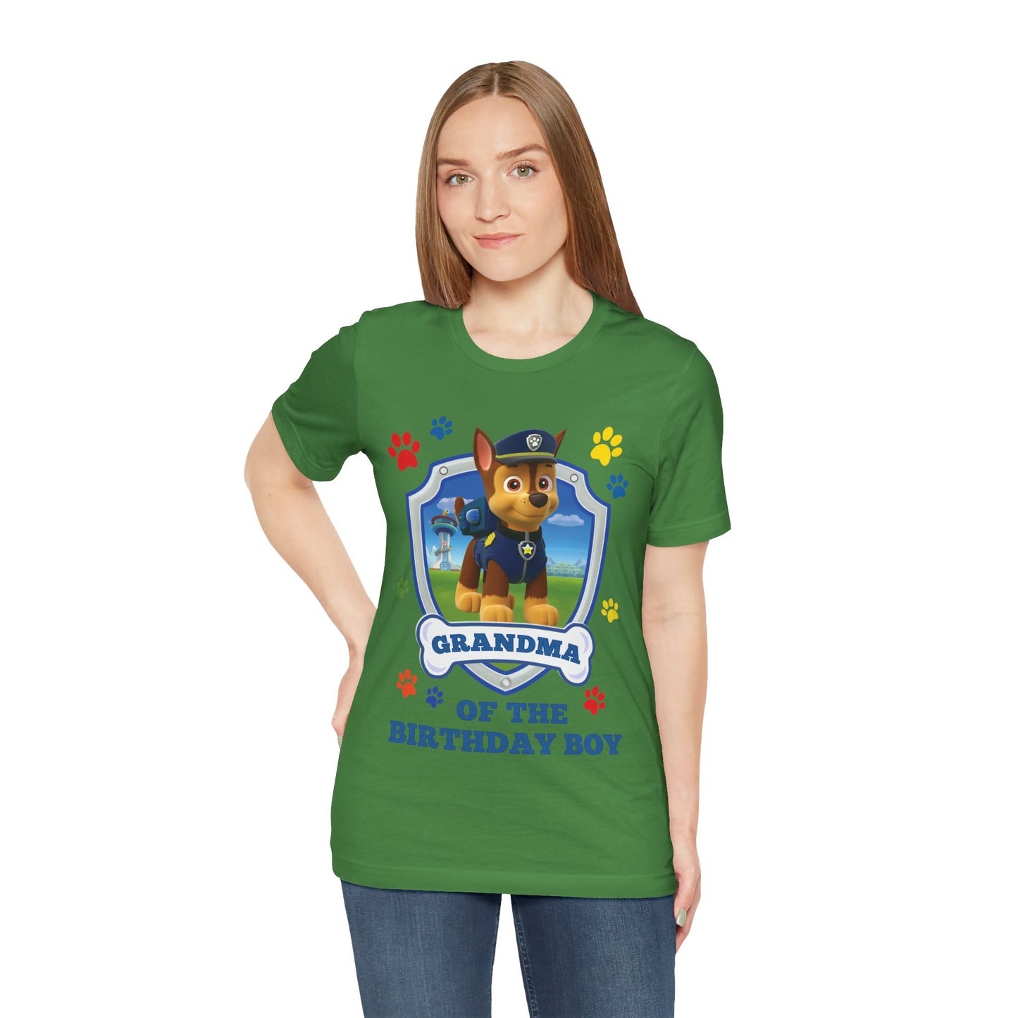 Grandma of the Birthday Boy Jersey Short Sleeve Tee