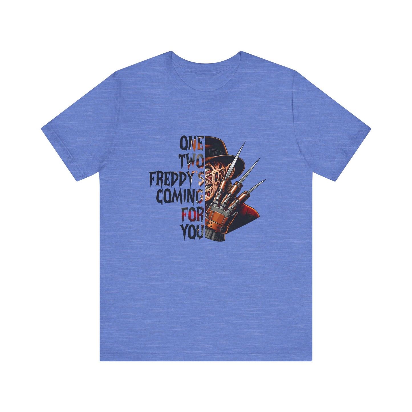 One, Two Freddy's Coming for you Jersey Short Sleeve Tee
