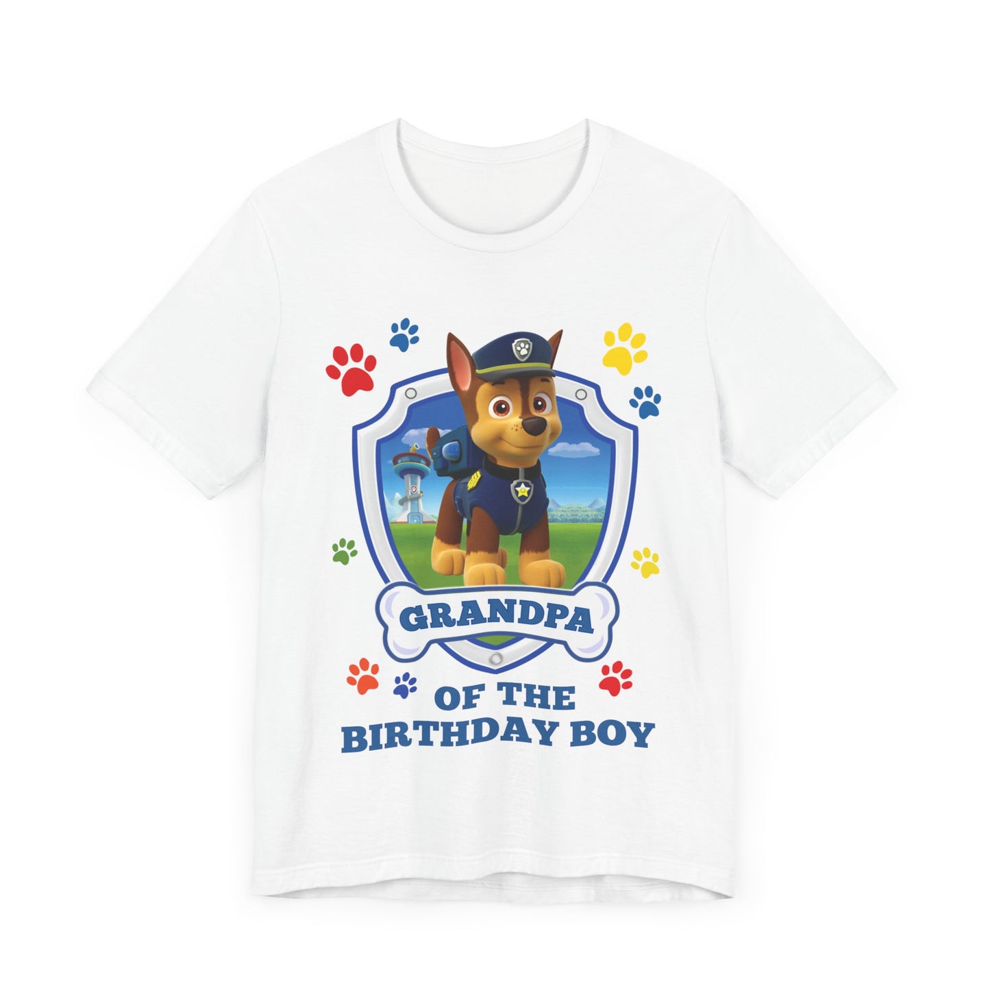 Grandpa of the Birthday Boy Jersey Short Sleeve Tee