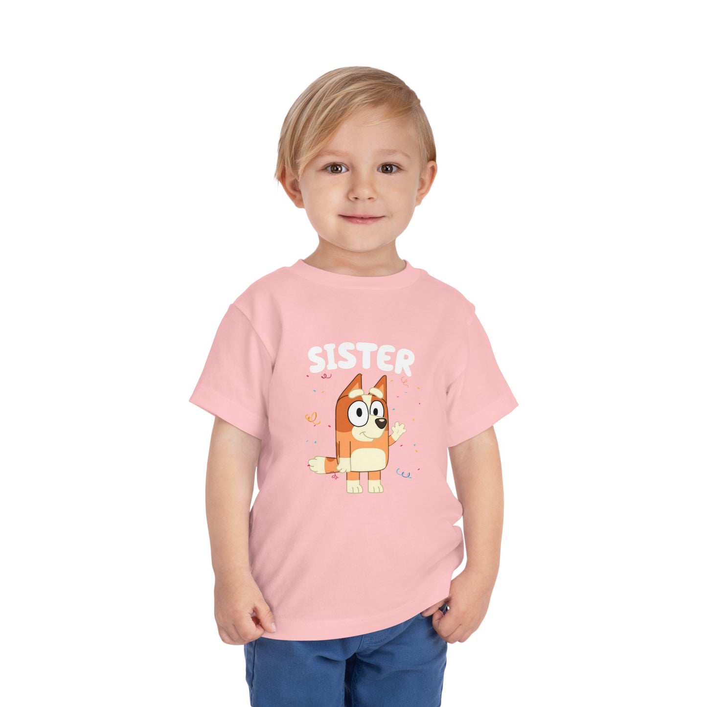 Sister Birthday Toddler Short Sleeve Tee