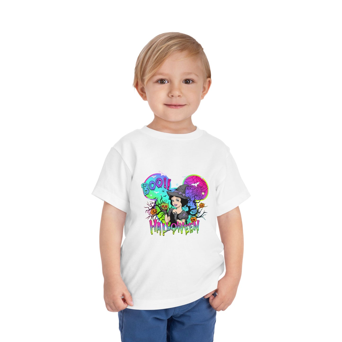 Snow White Boo! Halloween Toddler Short Sleeve Tee