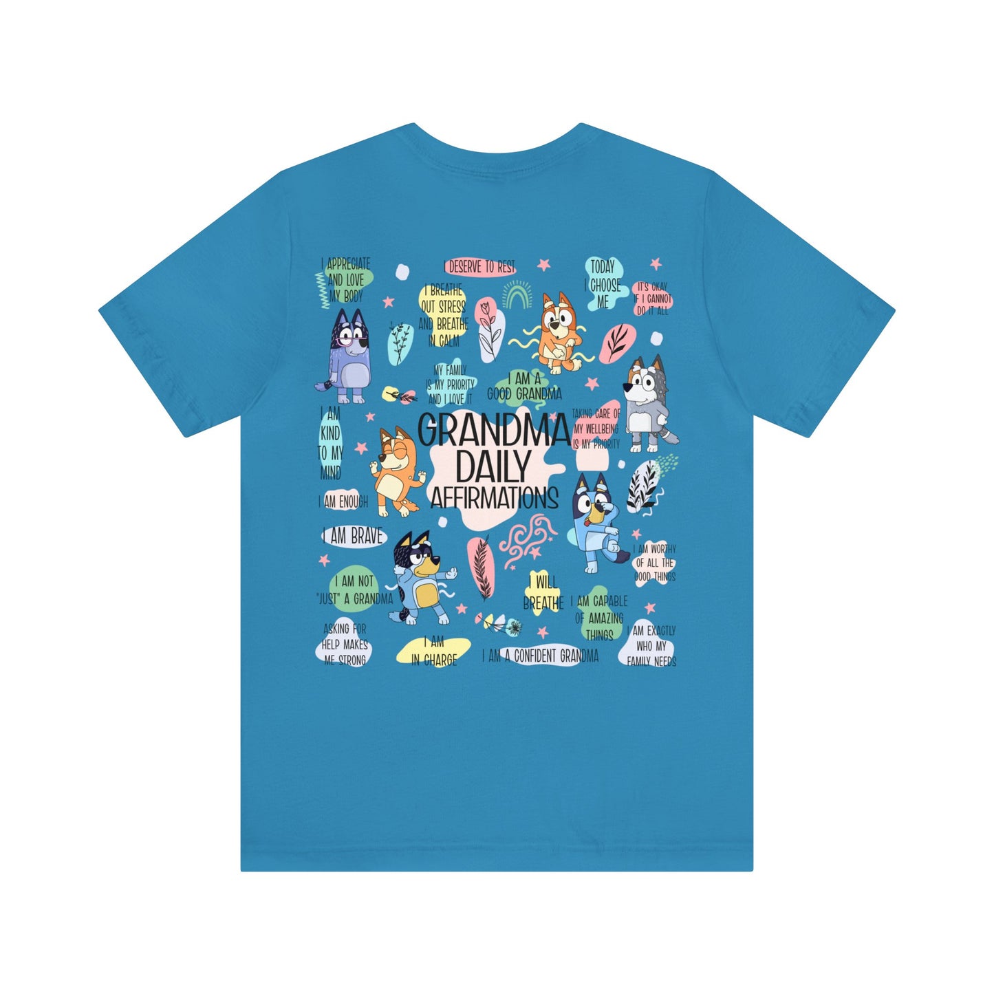 Bluey - Grandma Daily Affirmations Short Sleeve Tshirt