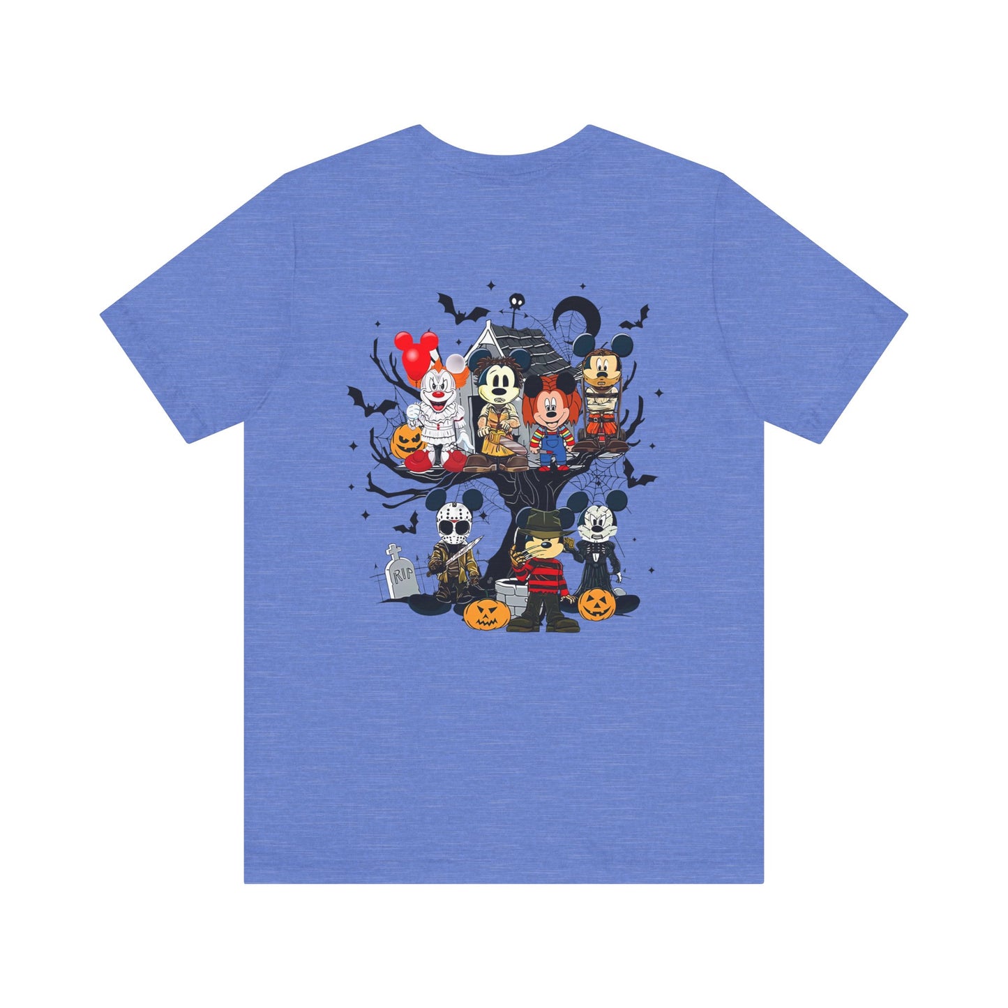 Mickey Halloween (front and back) Jersey Short Sleeve Tee