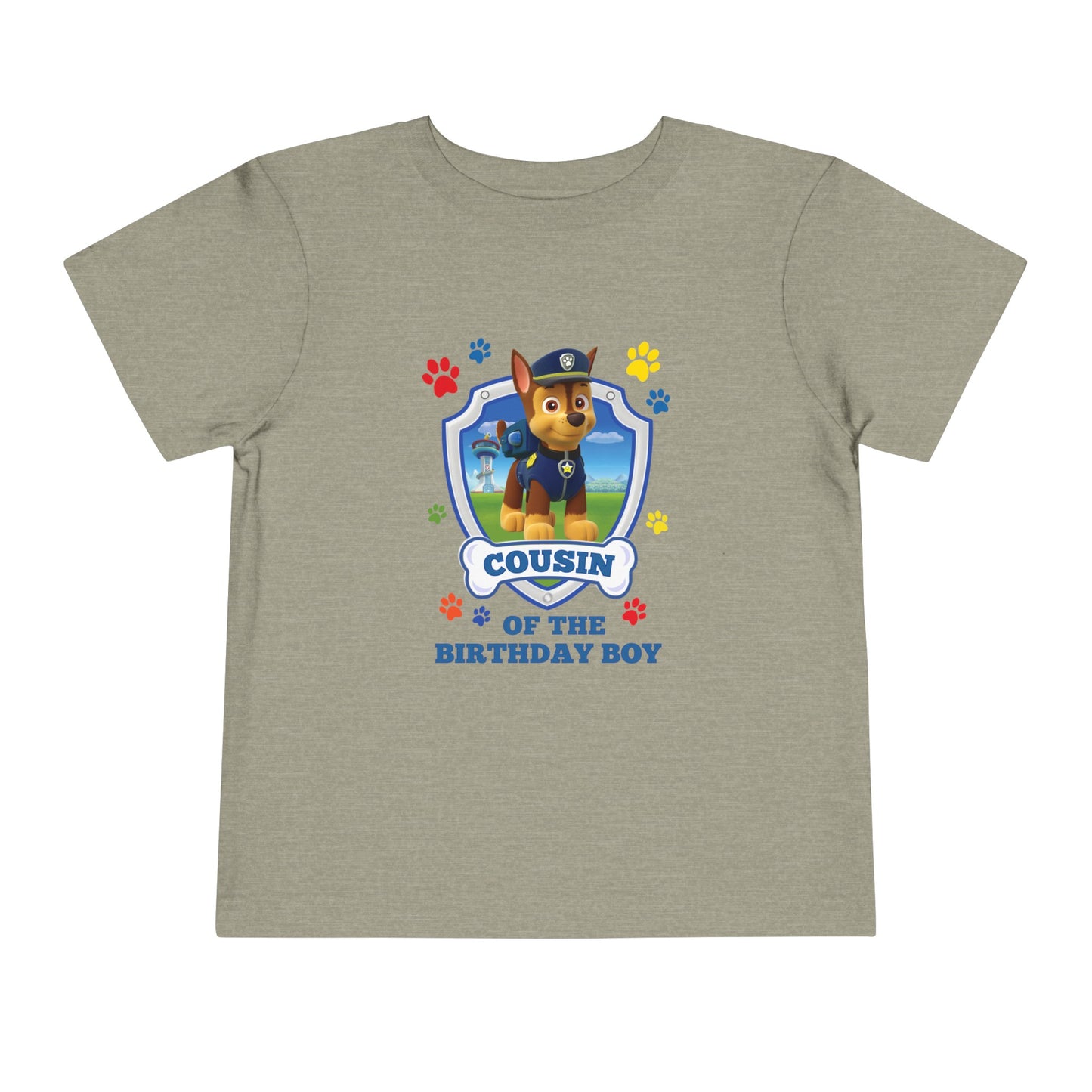 Cousin of the Birthday Boy Toddler Short Sleeve Tee