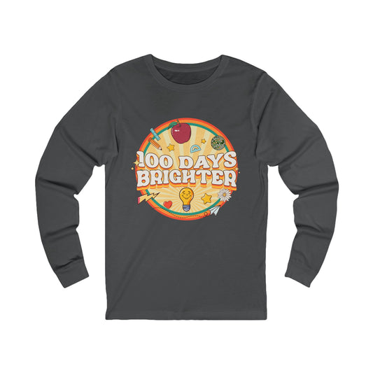 100 Days Brighter Jersey Long Sleeve Tee