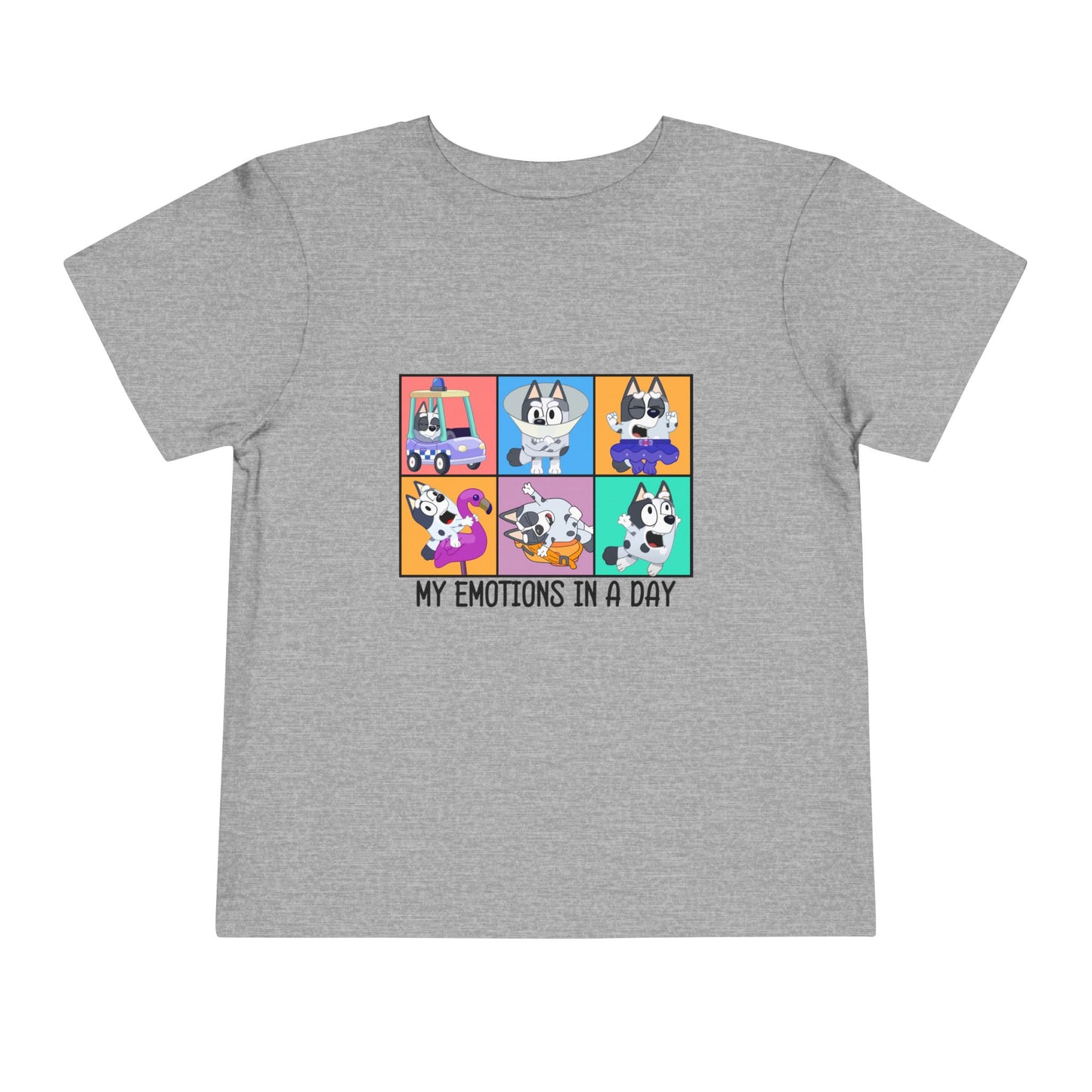 My emotions in a day Toddler Short Sleeve Tee