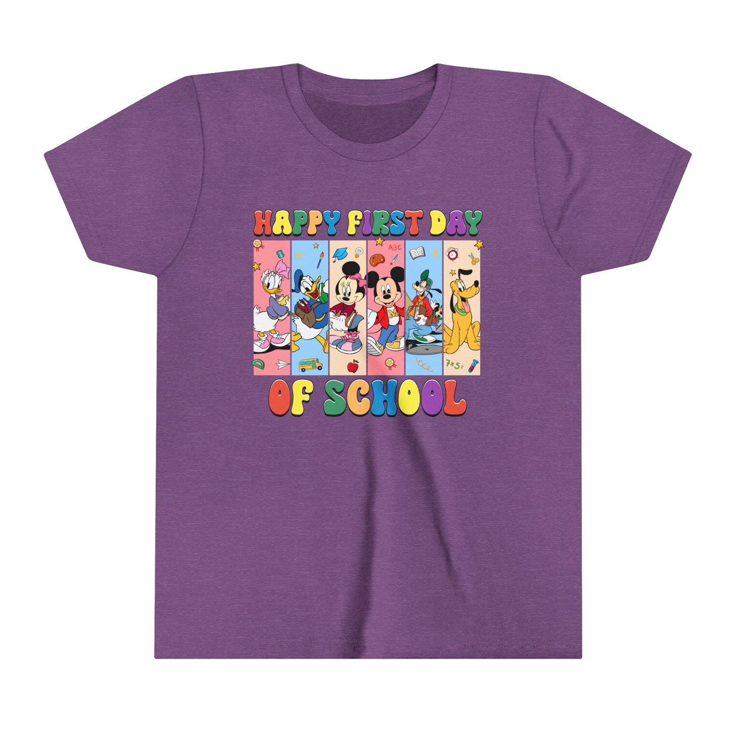 Happy First Day of School Youth Short Sleeve Tee