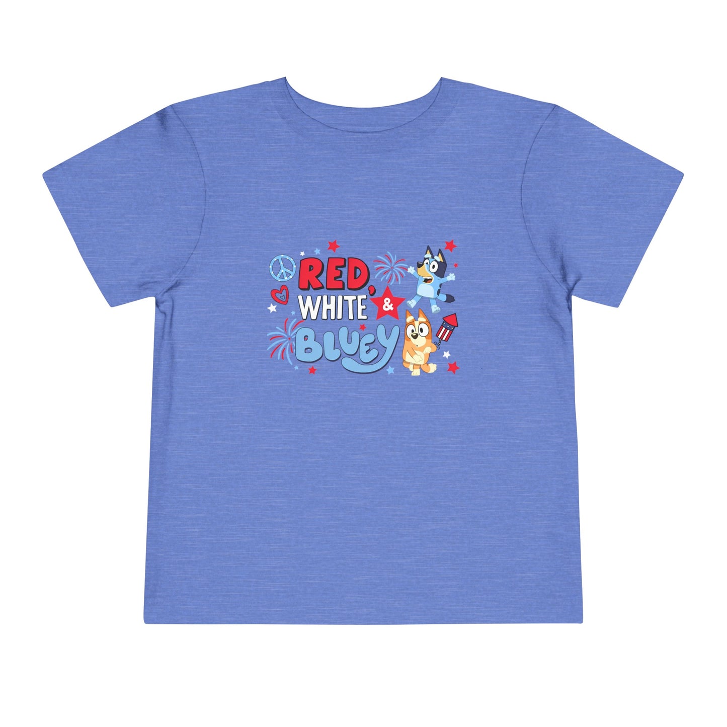 Red, White & Bluey Toddler Short Sleeve Tee