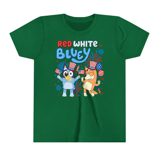 Red, White & Bluey Youth Short Sleeve Tee